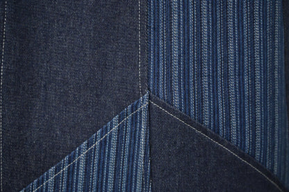 初秋・拼布A字牛仔裙 2色入 1W21038