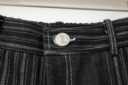 初秋・拼布A字牛仔裙 2色入 1W21038