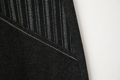 初秋・拼布A字牛仔裙 2色入 1W21038