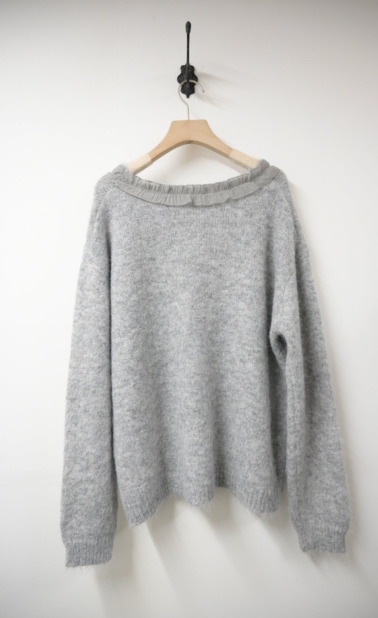 秋冬・Ruffles綁領軟熟溫暖冷衫 2色入 1W21102