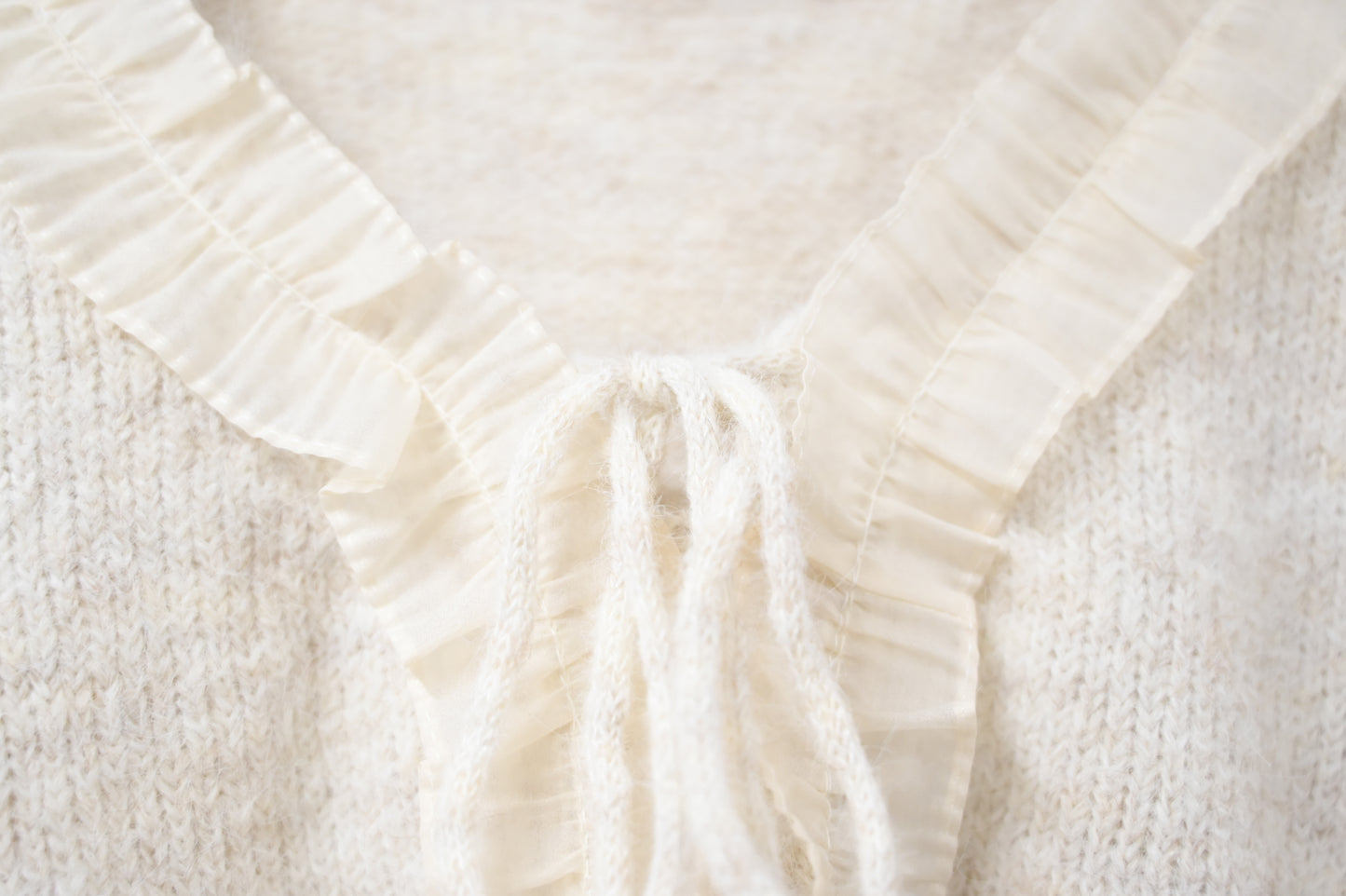 秋冬・Ruffles綁領軟熟溫暖冷衫 2色入 1W21102