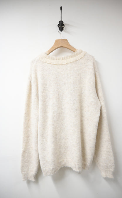 秋冬・Ruffles綁領軟熟溫暖冷衫 2色入 1W21102