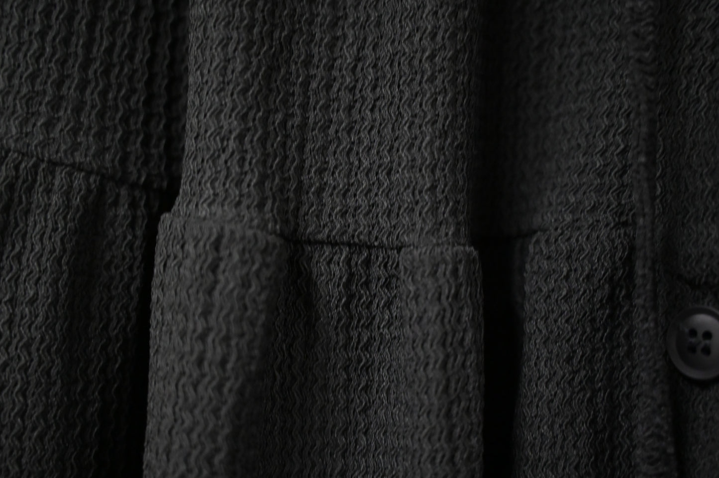 初秋・彈性料排鈕半身裙 2色入 1W61106