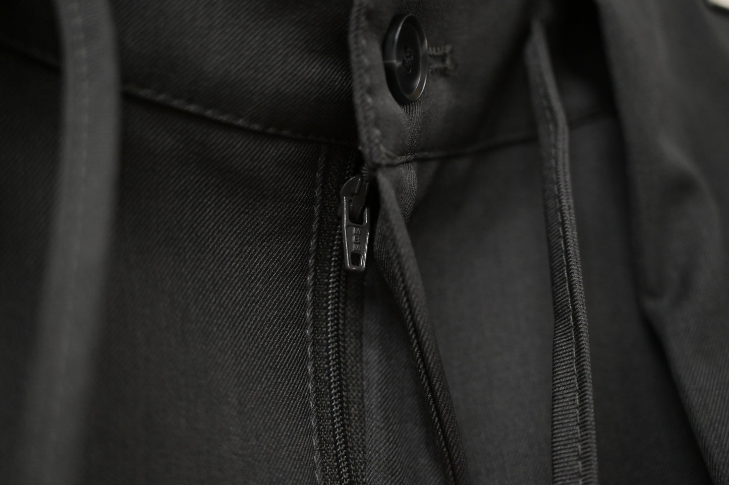 初秋・滑滑綁帶半橡筋落地西褲 2色入 1W61105