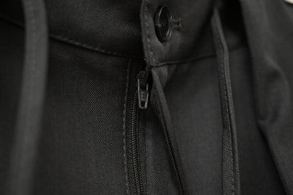 初秋・滑滑綁帶半橡筋落地西褲 2色入 1W61105