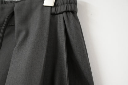 初秋・滑滑綁帶半橡筋落地西褲 2色入 1W61105