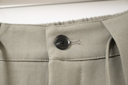 初秋・滑滑綁帶半橡筋落地西褲 2色入 1W61105