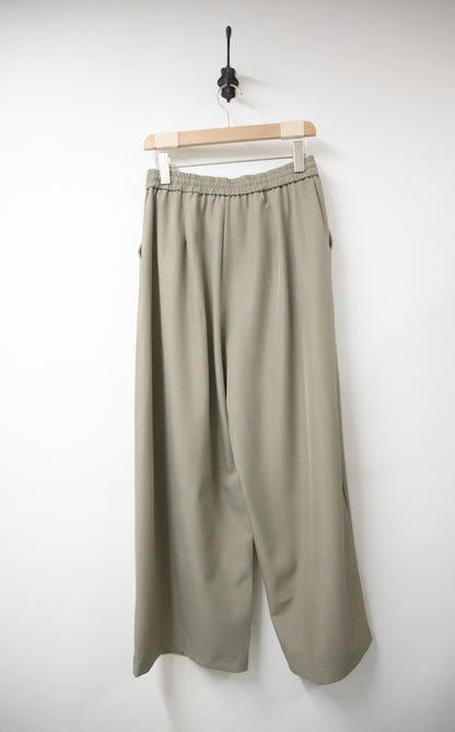 初秋・滑滑綁帶半橡筋落地西褲 2色入 1W61105