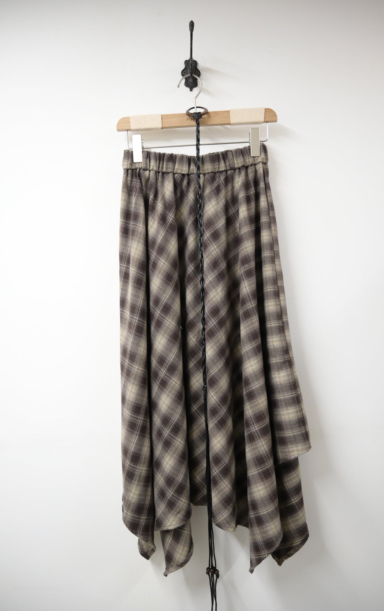 秋冬・不規則格仔裙連Belt 2色入 1W61104