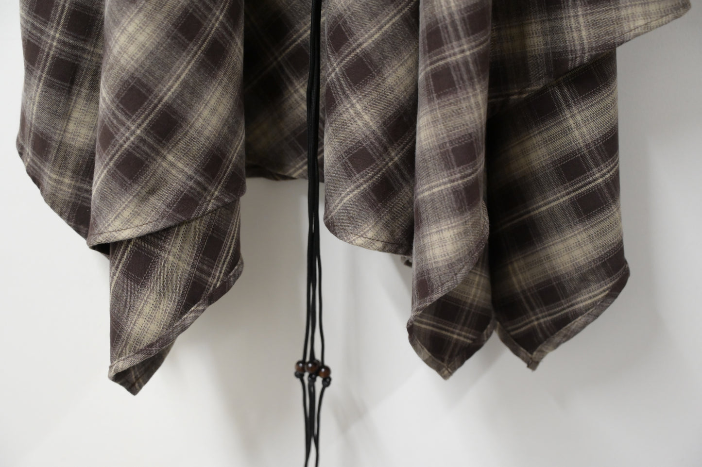 秋冬・不規則格仔裙連Belt 2色入 1W61104