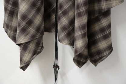 秋冬・不規則格仔裙連Belt 2色入 1W61104