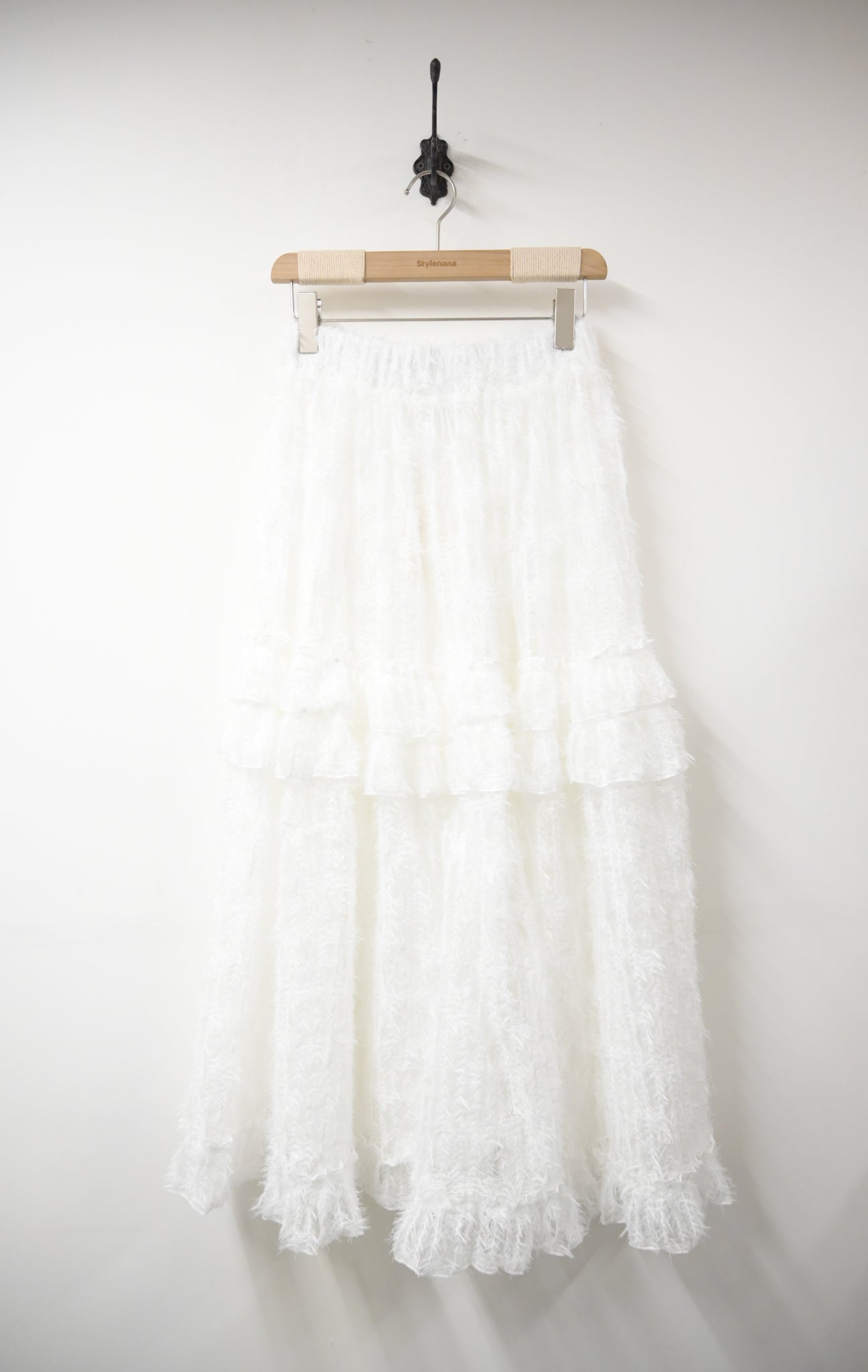 秋冬・層層蛋糕羽毛半身裙 3色入 1W11103