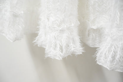 秋冬・層層蛋糕羽毛半身裙 3色入 1W11103