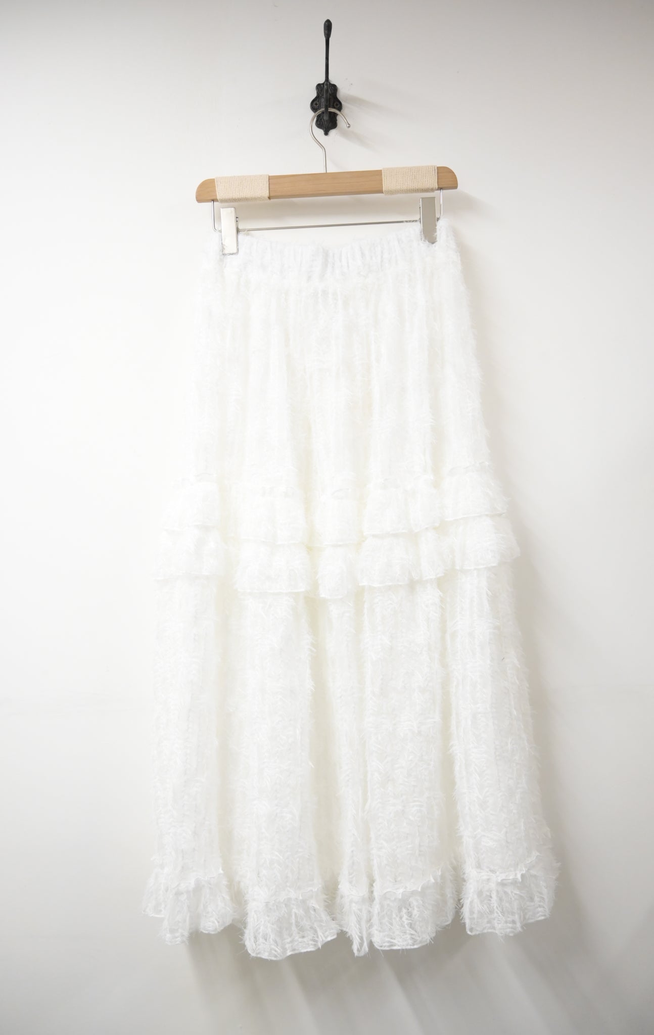 秋冬・層層蛋糕羽毛半身裙 3色入 1W11103