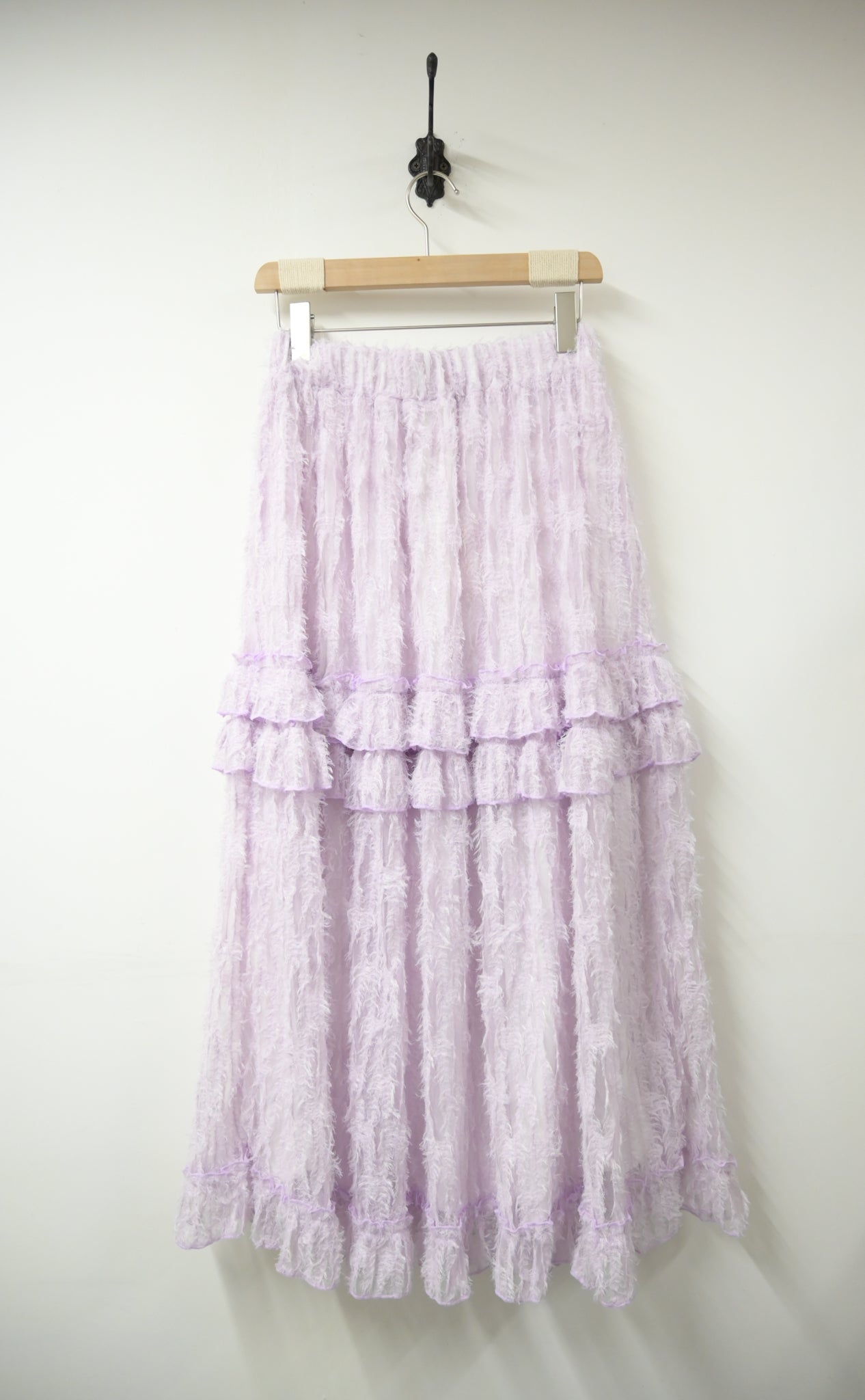 秋冬・層層蛋糕羽毛半身裙 3色入 1W11103