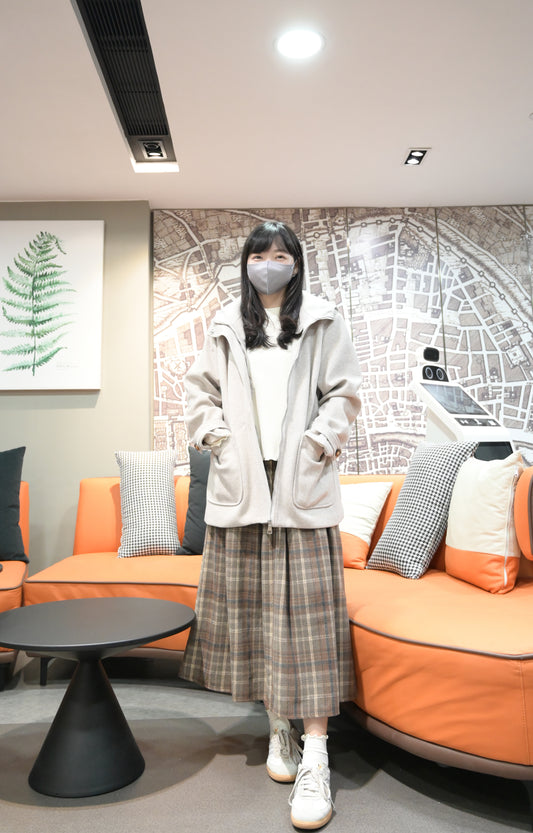 秋冬．中長滑滑絨褸 3色入 1W61116