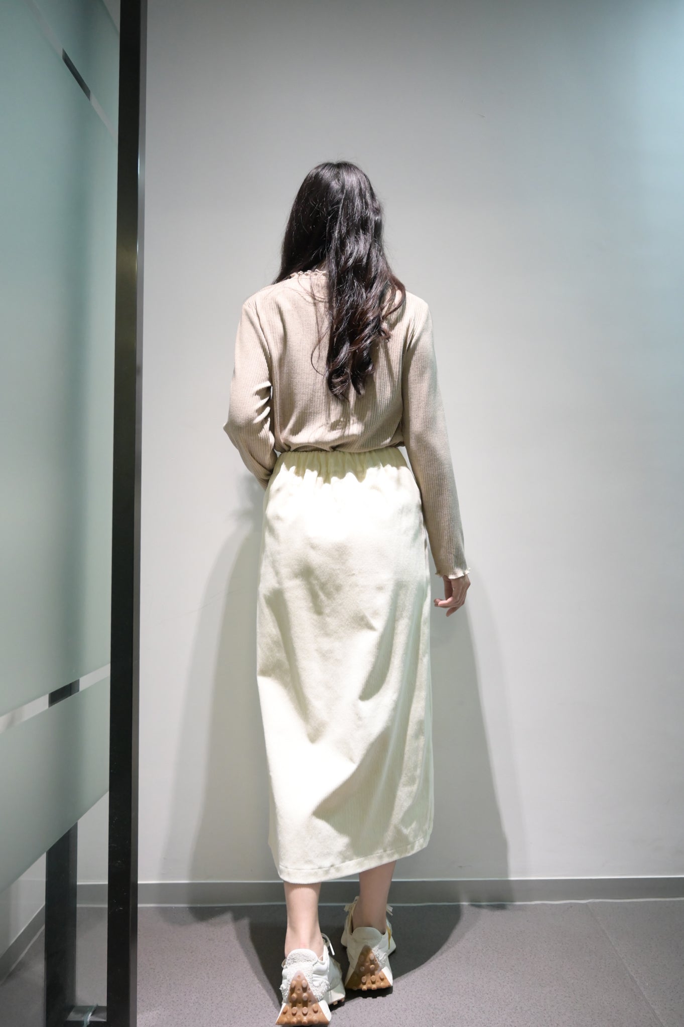 秋冬・兩層Ruffles彈性親膚上衣 3色入 1W51122