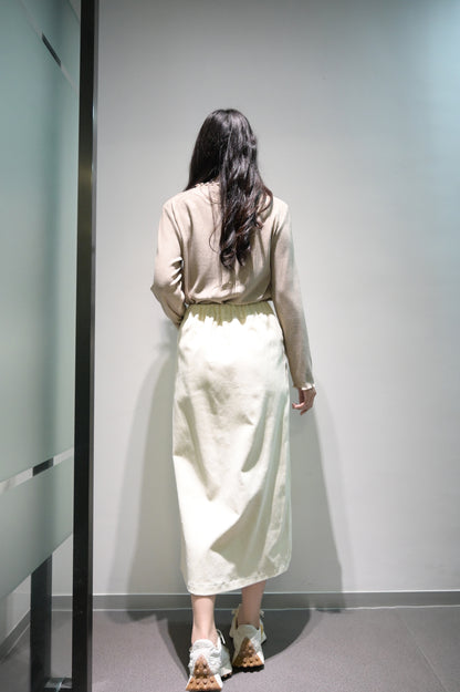 秋冬・兩層Ruffles彈性親膚上衣 3色入 1W51122