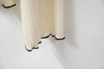 秋冬・兩層Ruffles彈性親膚上衣 3色入 1W51122