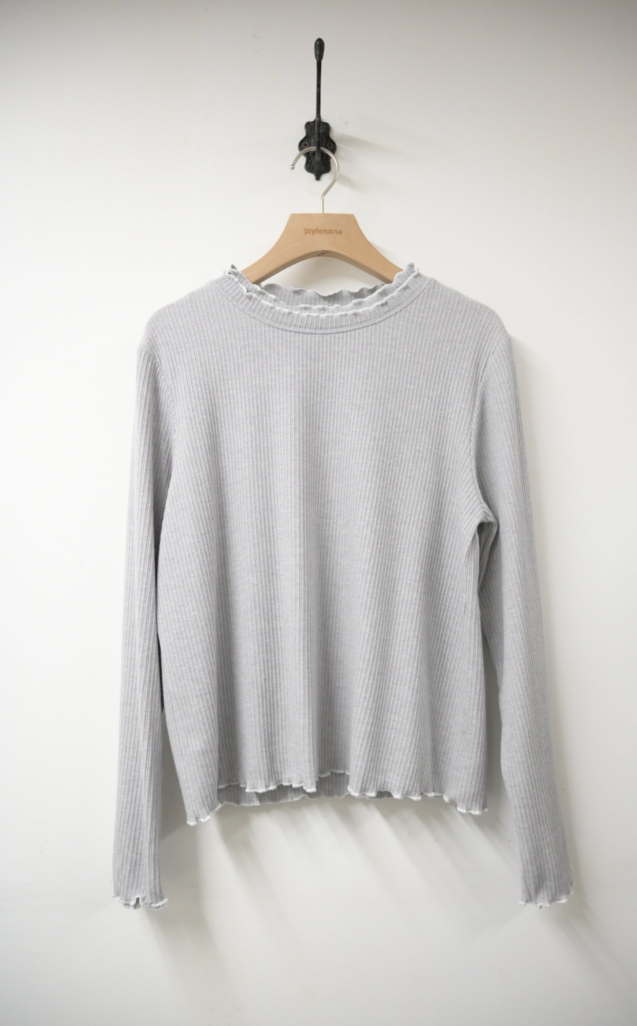 秋冬・兩層Ruffles彈性親膚上衣 3色入 1W51122