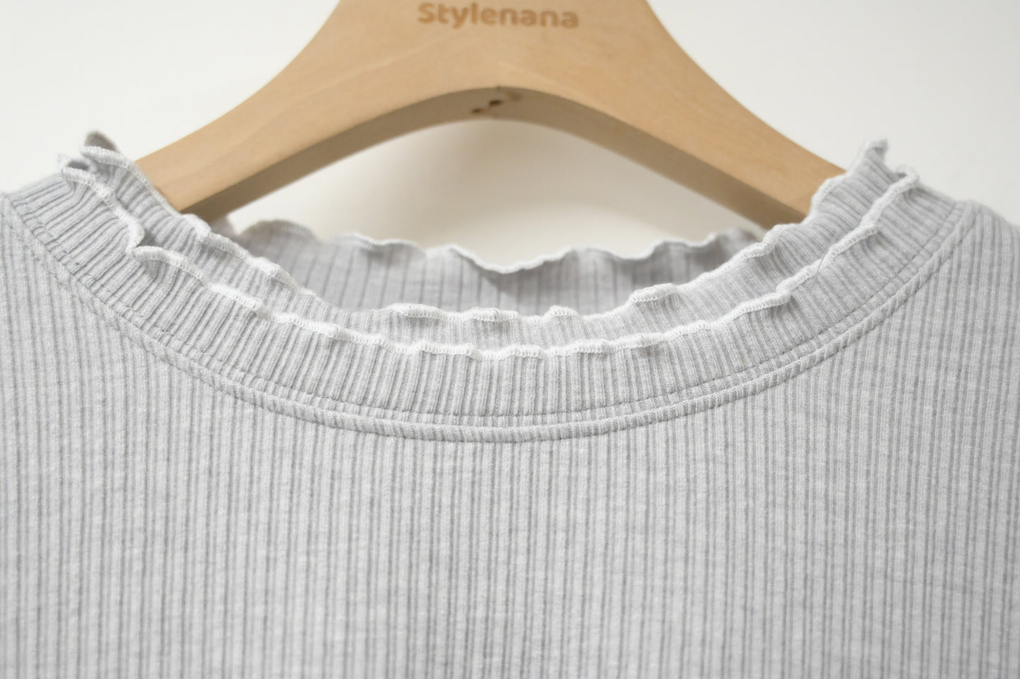 秋冬・兩層Ruffles彈性親膚上衣 3色入 1W51122