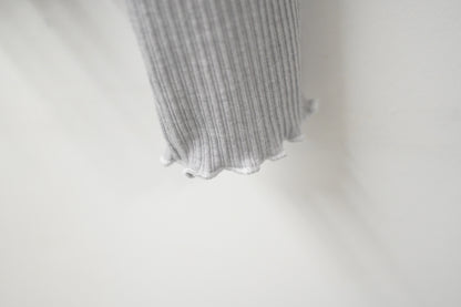 秋冬・兩層Ruffles彈性親膚上衣 3色入 1W51122