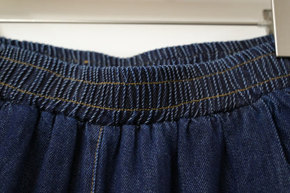 秋冬・明線斜骨柔軟寬鬆牛仔褲 1W71125