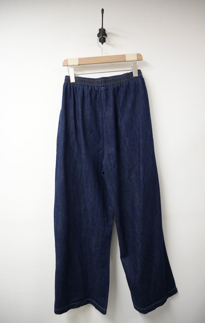 秋冬・明線斜骨柔軟寬鬆牛仔褲 1W71125