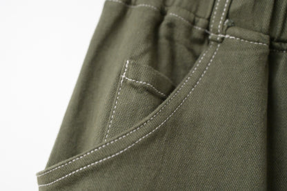 秋冬．厚版明線抽繩長褲 3色入 1W81107