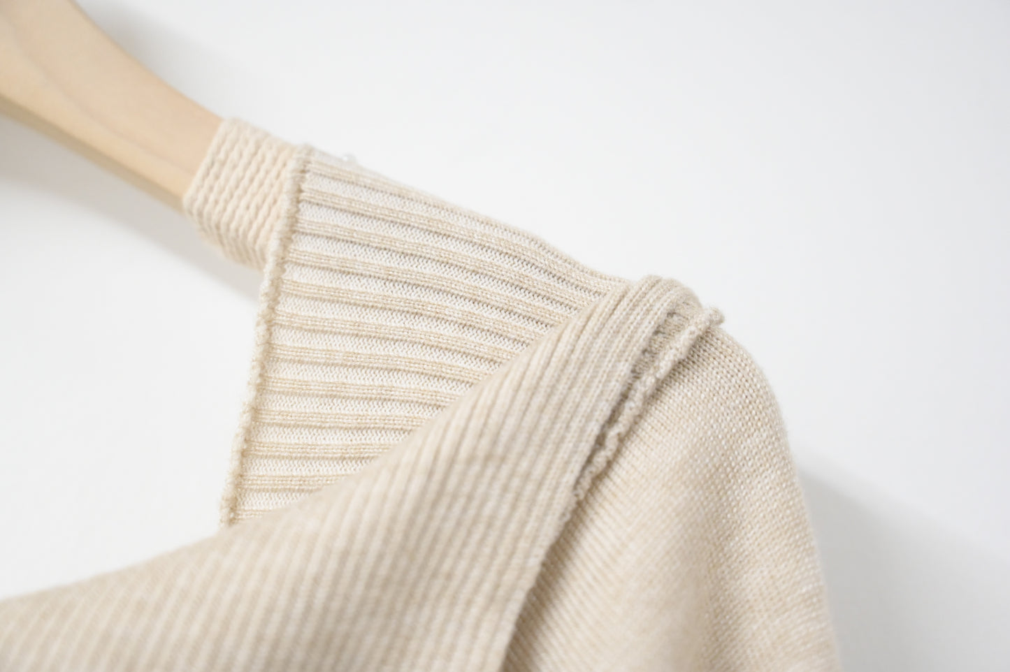 秋冬・反領針織拼接格仔寬鬆長裙連belt 2色入 1W61127