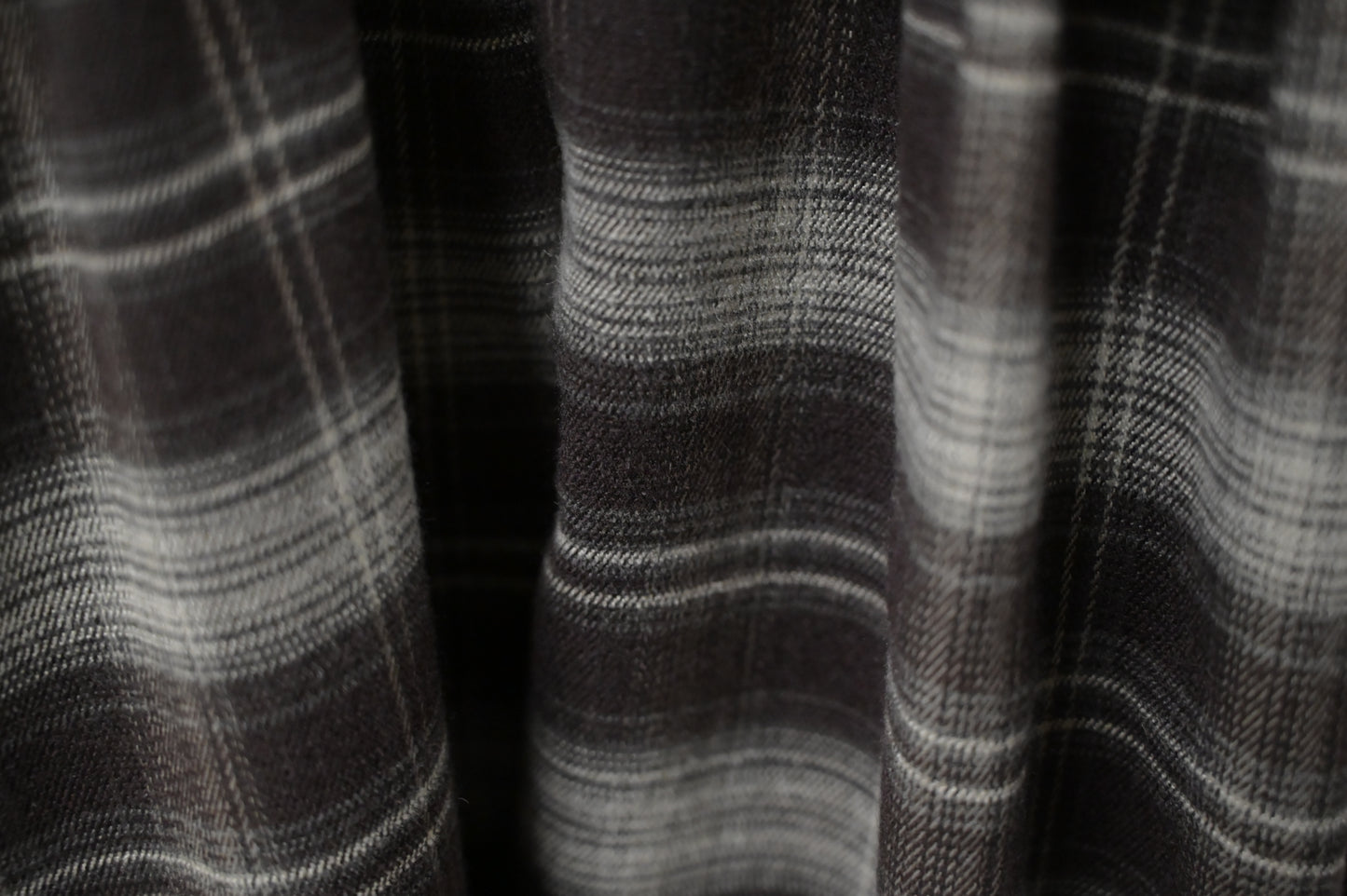 秋冬・反領針織拼接格仔寬鬆長裙連belt 2色入 1W61127