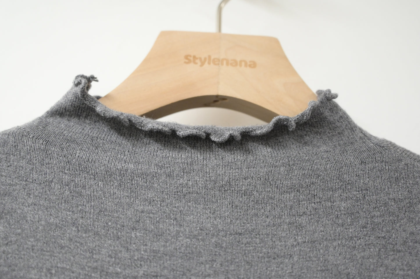 秋冬・厚格仔長裙配幼針織彈性上衣SET 2色入 1W61126