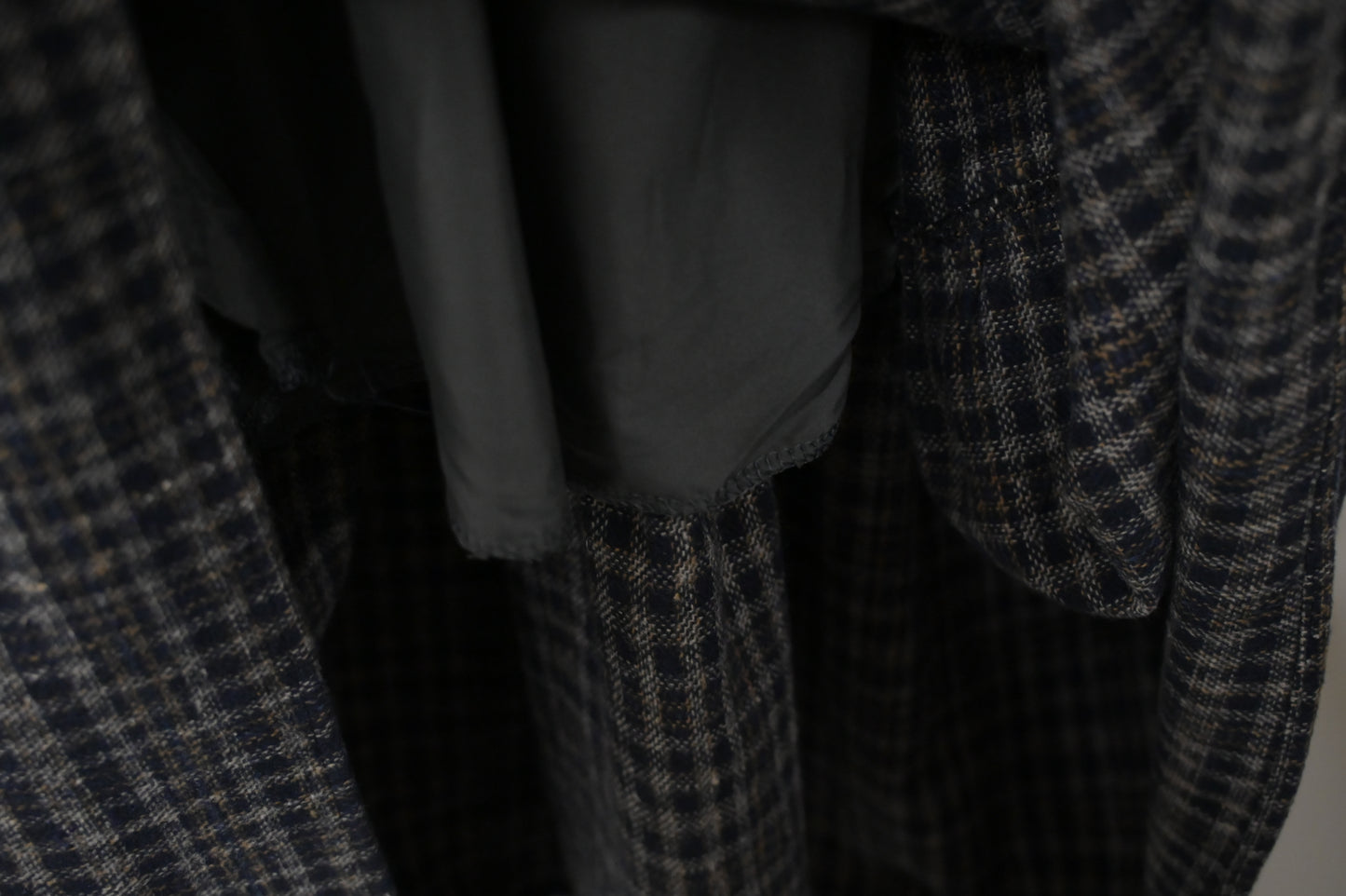 秋冬・厚格仔長裙配幼針織彈性上衣SET 2色入 1W61126