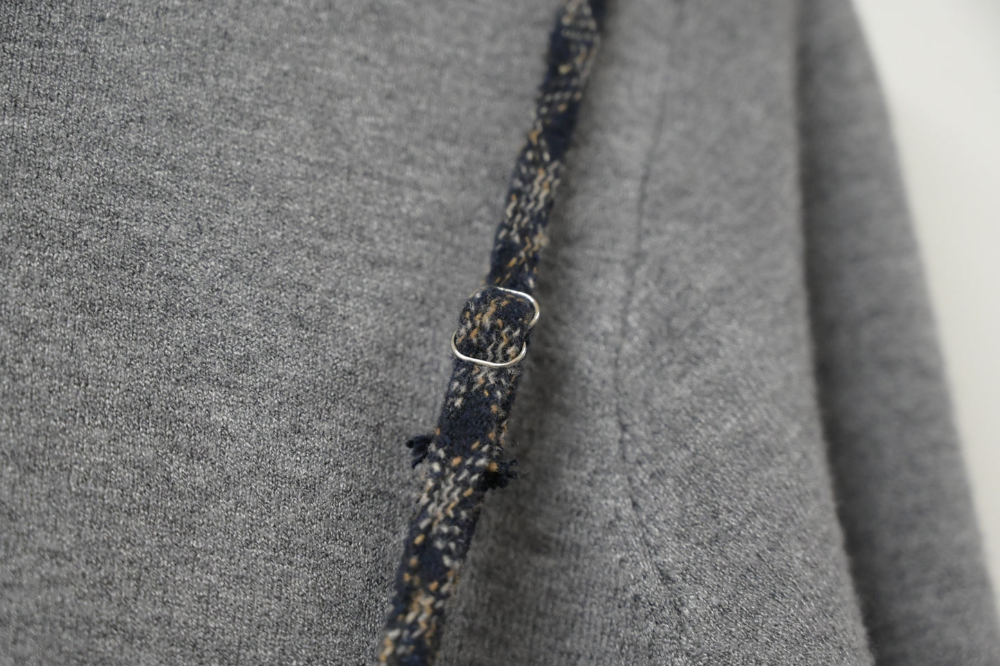 秋冬・厚格仔長裙配幼針織彈性上衣SET 2色入 1W61126