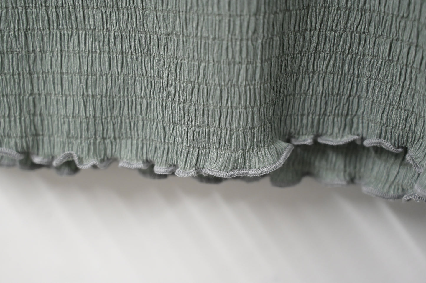 初秋・皺皺布透視袖薄長袖 2色入 1W11131