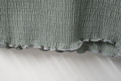 初秋・皺皺布透視袖薄長袖 2色入 1W11131