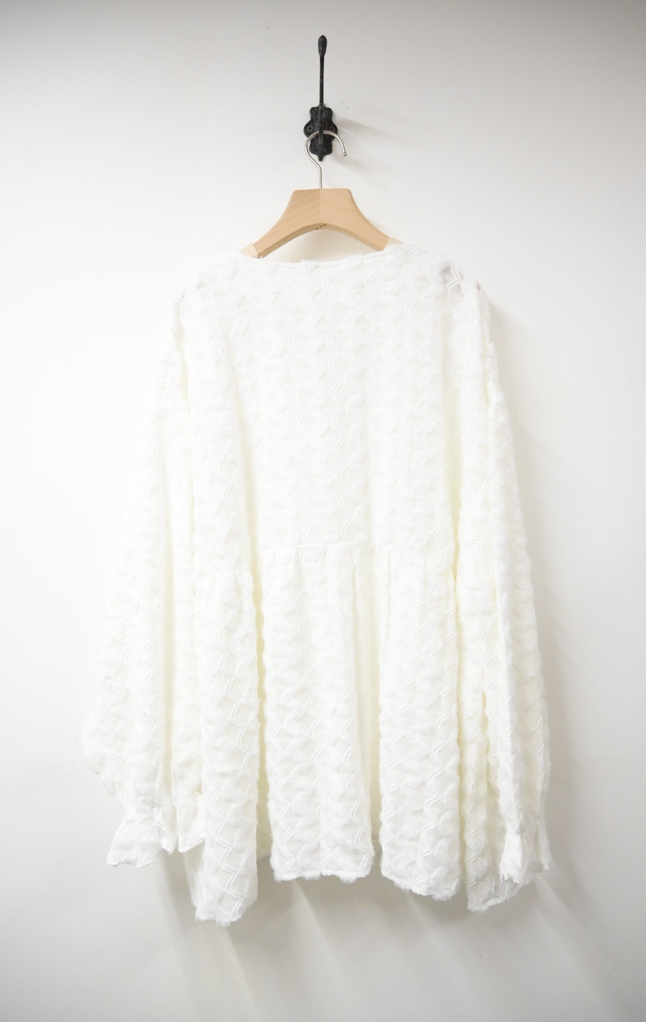 秋冬・毛茸茸水波紋外套 2色入 1W11130