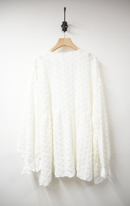 秋冬・毛茸茸水波紋外套 2色入 1W11130