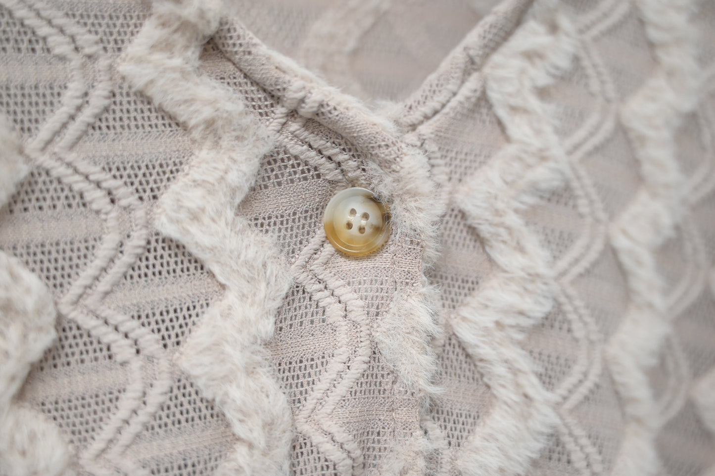 秋冬・毛茸茸水波紋外套 2色入 1W11130