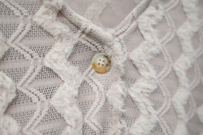 秋冬・毛茸茸水波紋外套 2色入 1W11130