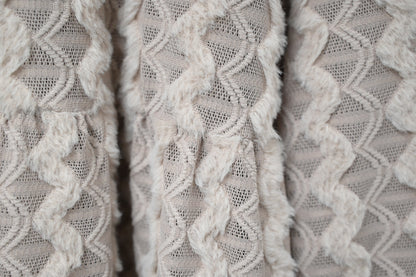 秋冬・毛茸茸水波紋外套 2色入 1W11130