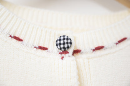 秋冬・日系布包鈕冷衫外套 2色入 1W81129