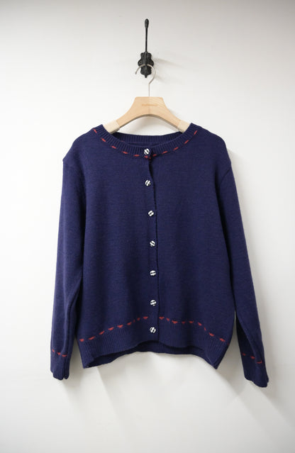 秋冬・日系布包鈕冷衫外套 2色入 1W81129