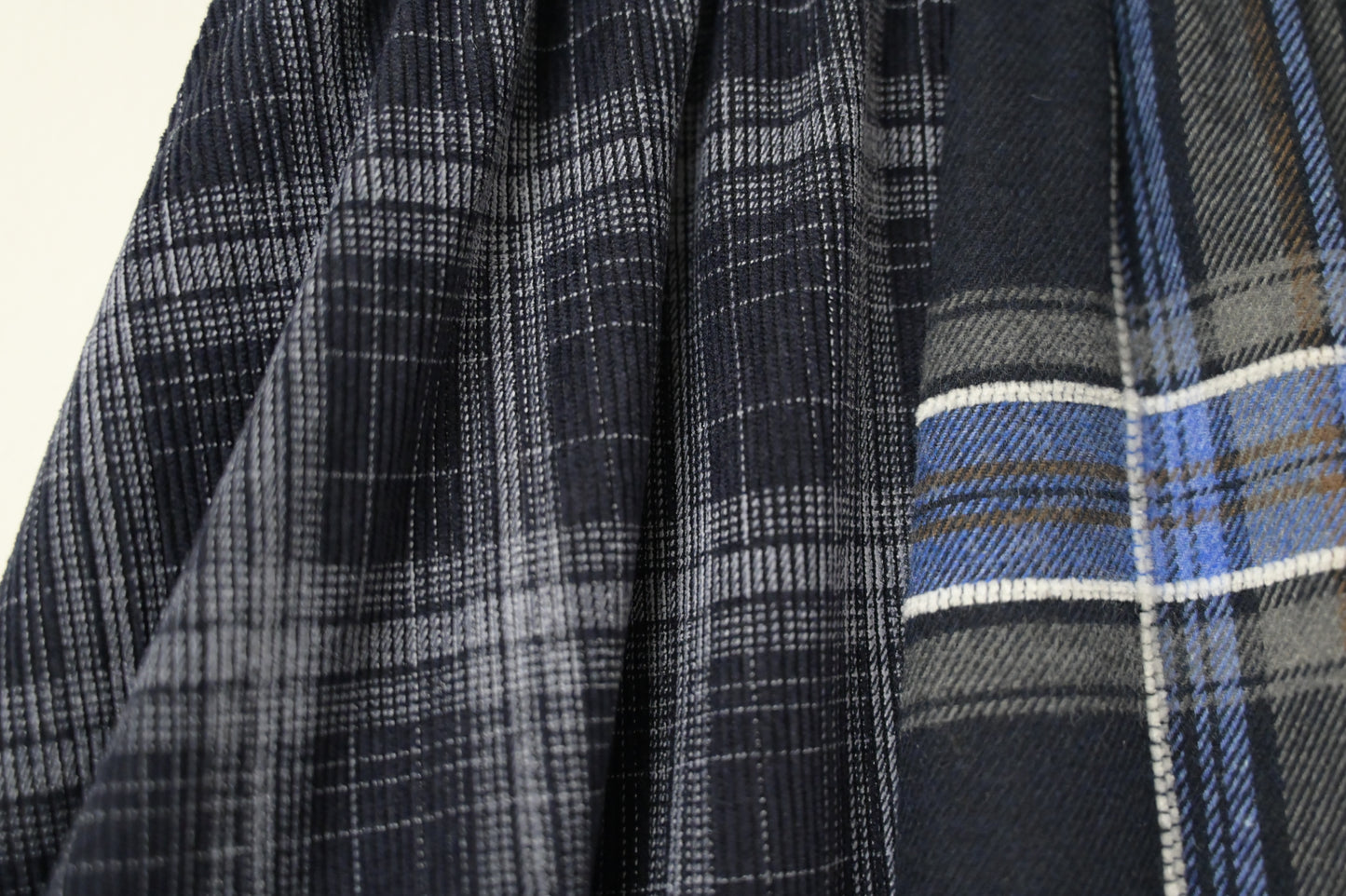 秋冬・質感拼布格仔半身裙 1色入 1W21132