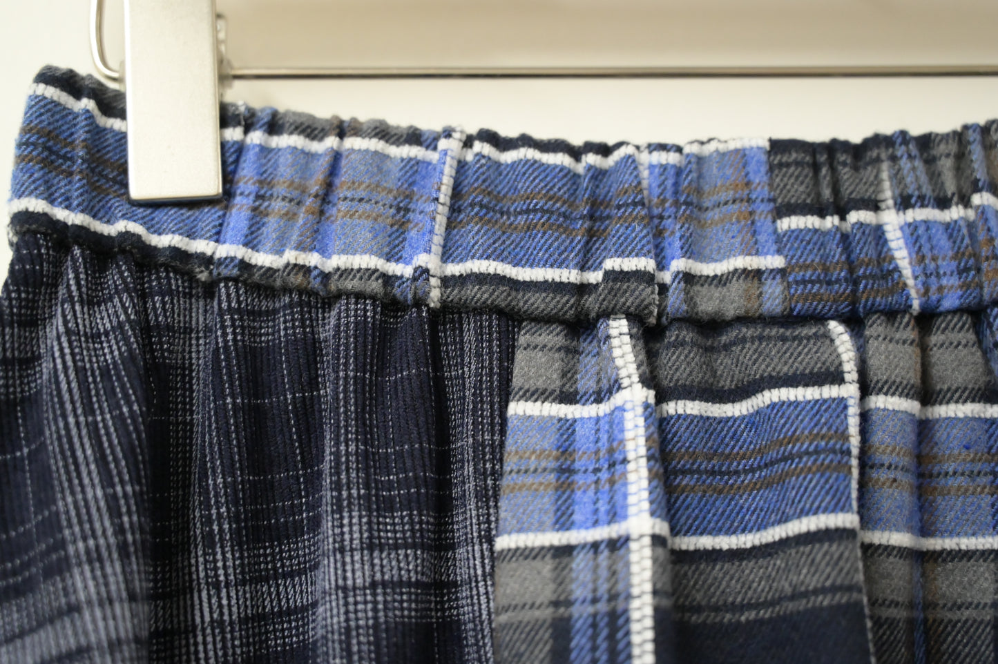 秋冬・質感拼布格仔半身裙 1色入 1W21132