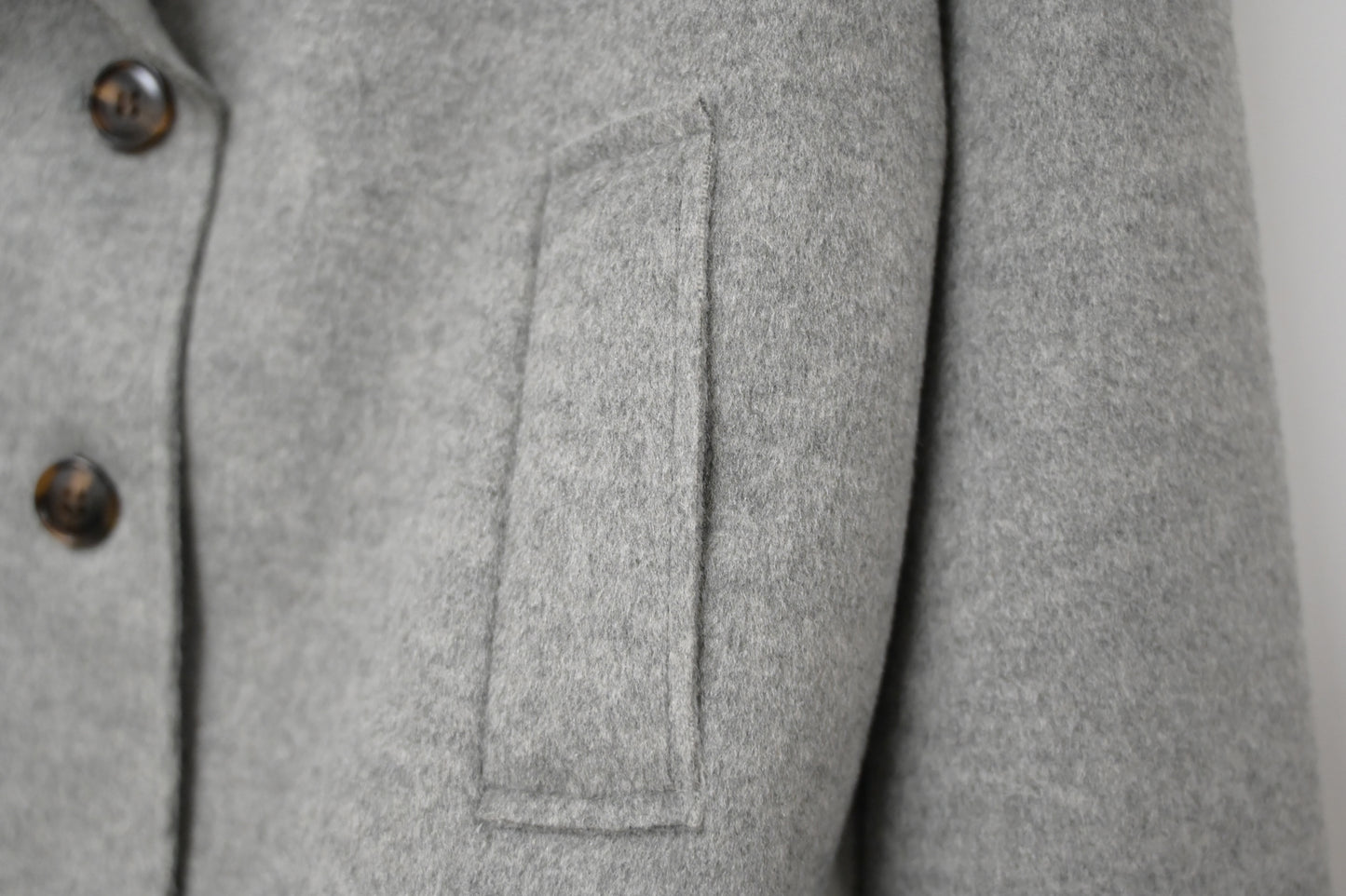 秋冬・反領羊毛孖襟外套 2色入 1W61128