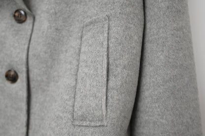 秋冬・反領羊毛孖襟外套 2色入 1W61128