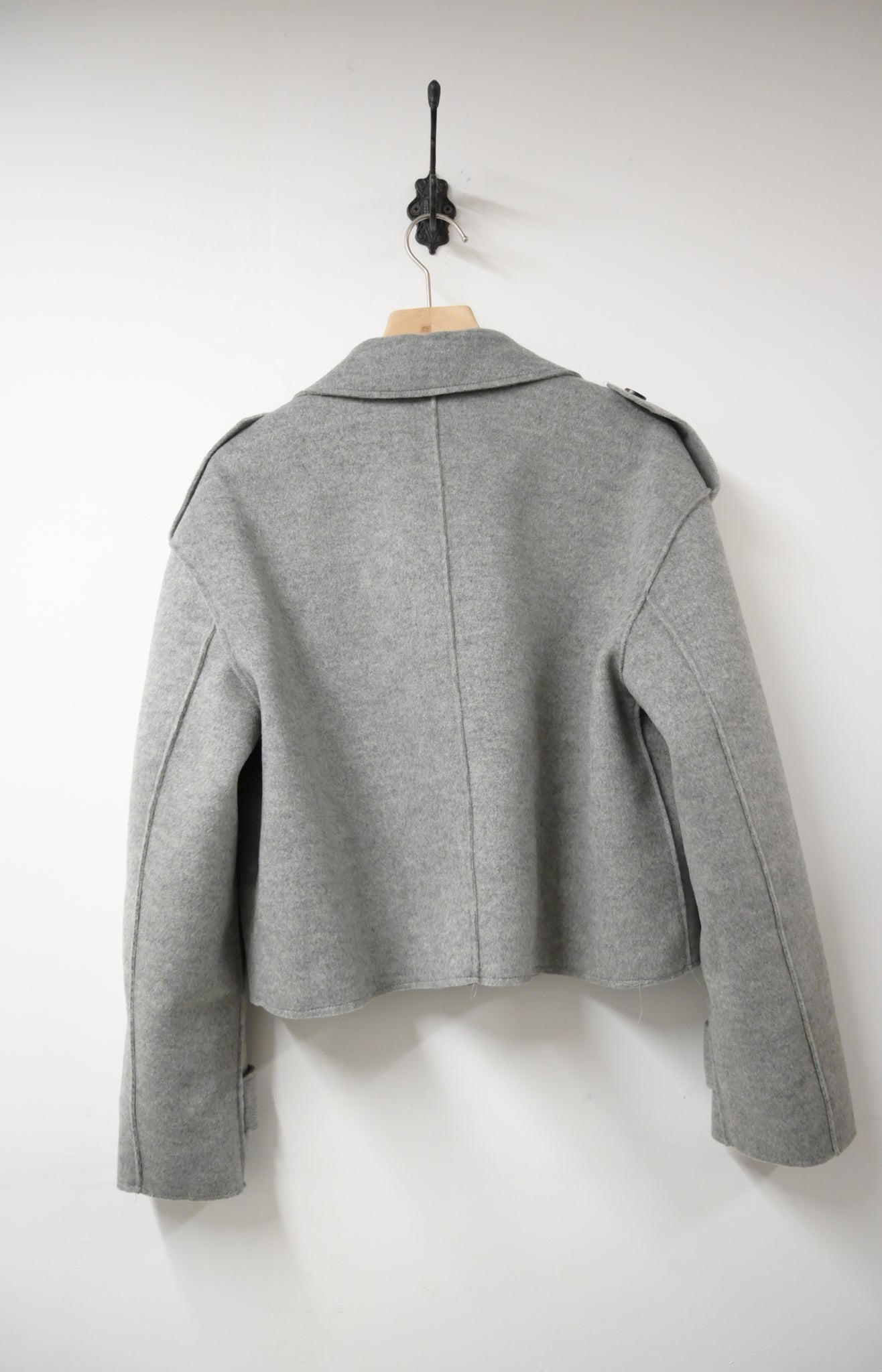 秋冬・反領羊毛孖襟外套 2色入 1W61128