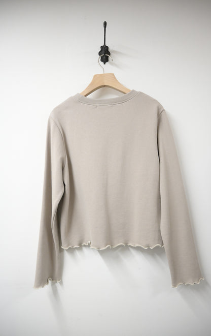 秋冬・撞色波浪邊Coffee薄衛衣 2色入 1W51140