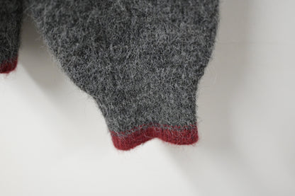 秋冬・撞色邊蝴蝶結暖笠笠毛衣 2色入 1W21142